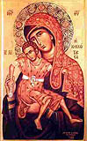 Кипрские монахи подарили киевскому Свято-Троицкому Ионинскому монастырю список Киккской иконы Божией Матери